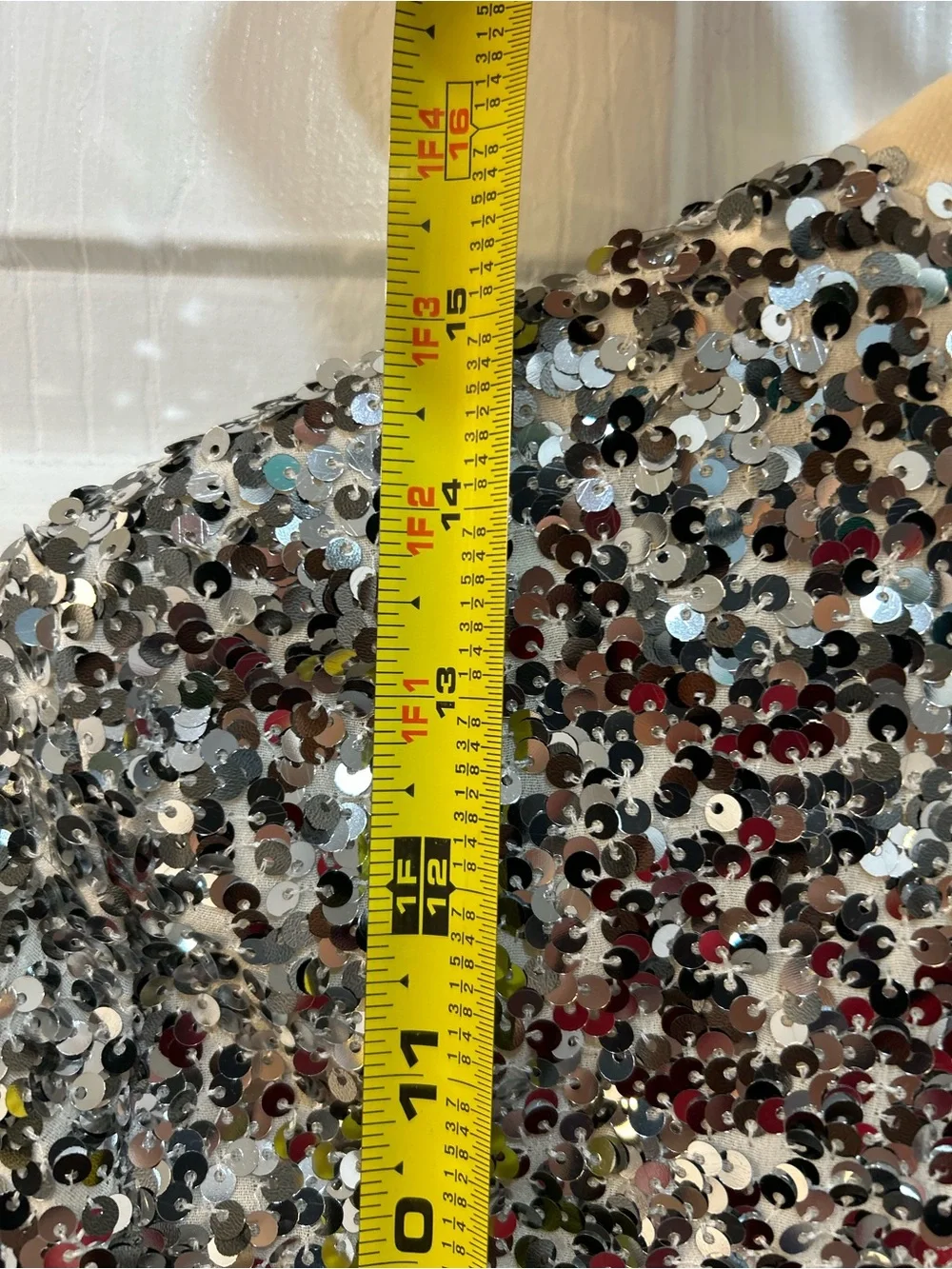 NWT Tommy Hilfiger Kids Silver Sequin Bomber Jacker Sz S 6-7 Button Snap Festive